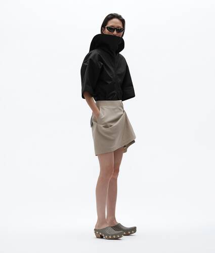 Rock aus Wolltwill f&uuml;r Damen in Beige melange Bottega Veneta &Ouml;sterreich DE - Image 1