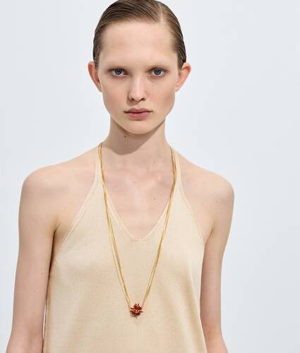 Women's Sea Coral Pendant Necklace in Cardinal Bottega Veneta Germany EN - Image 2