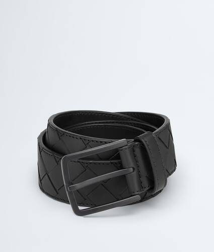 Cintur&oacute;n Intrecciato para Hombre en Nero Bottega Veneta M&eacute;xico ES - Image 1