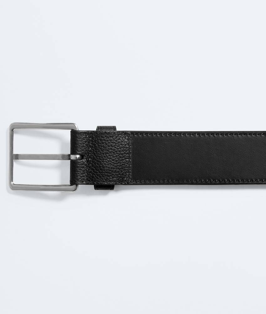 Men's Intrecciato Taurillon Belt in Black Bottega Veneta Lithuania EN - Image 5
