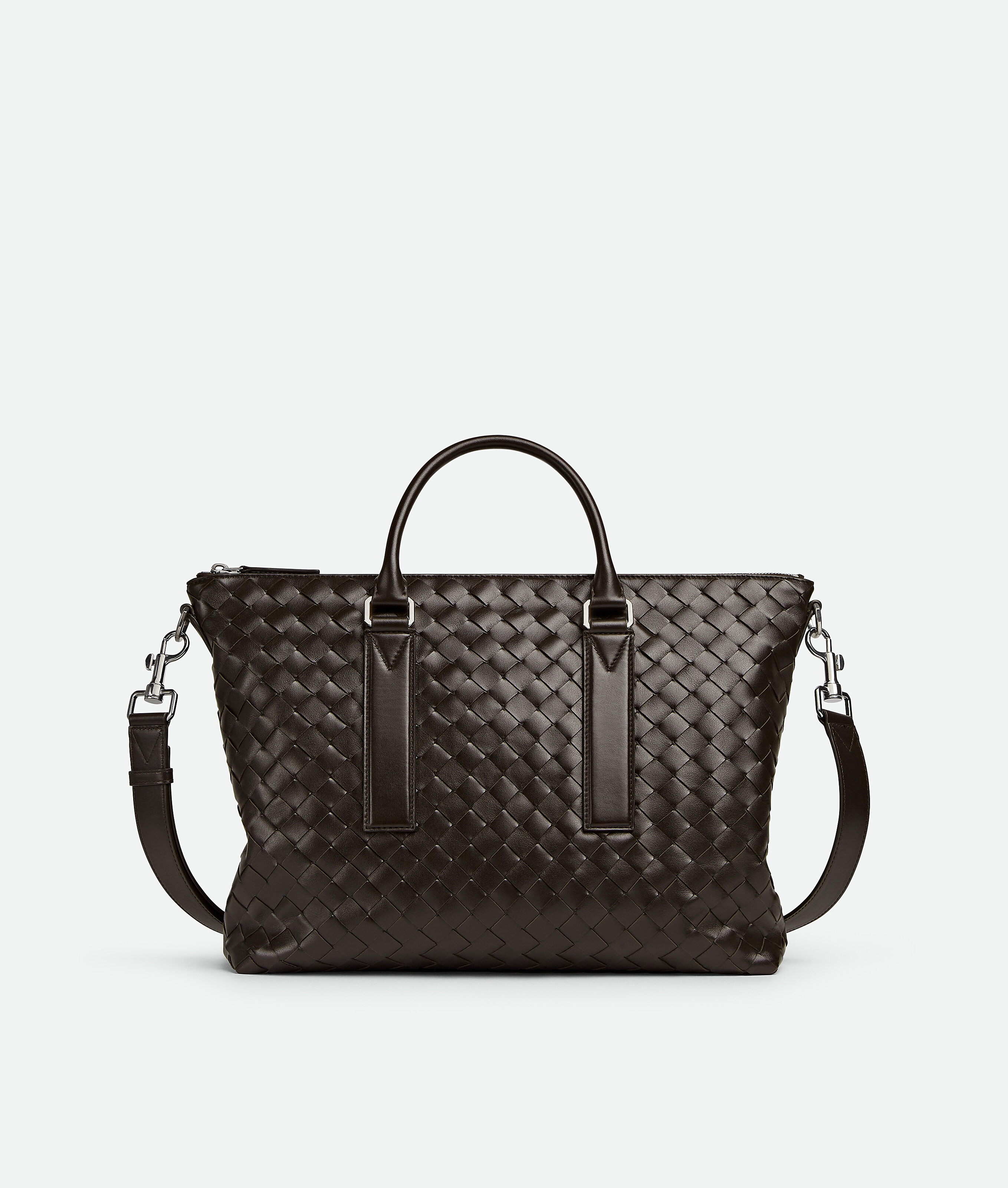 Men's Intrecciato Soft Briefcase in Fondant | Bottega Veneta US