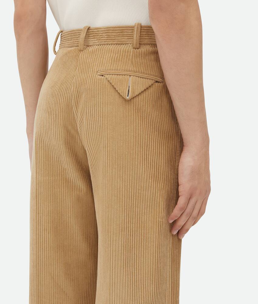 Men's Corduroy Trousers in Pale oak Bottega Veneta United States EN - Image 5