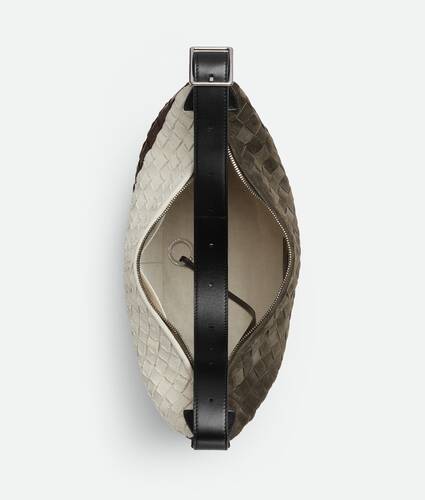 Men's Small Traveler in Black/kaki/fondant/natural Bottega Veneta United States EN - Image 3