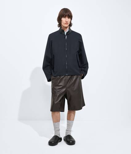 Men's Cotton Gabardine Harrington Jacket in Midnight blue Bottega Veneta Portugal EN - Image 4