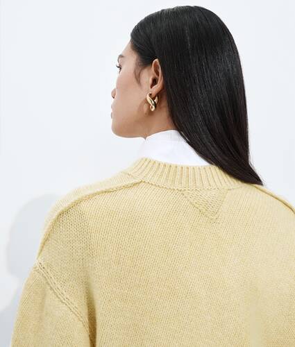 Kaschmirpullover mit verdrehter Optik