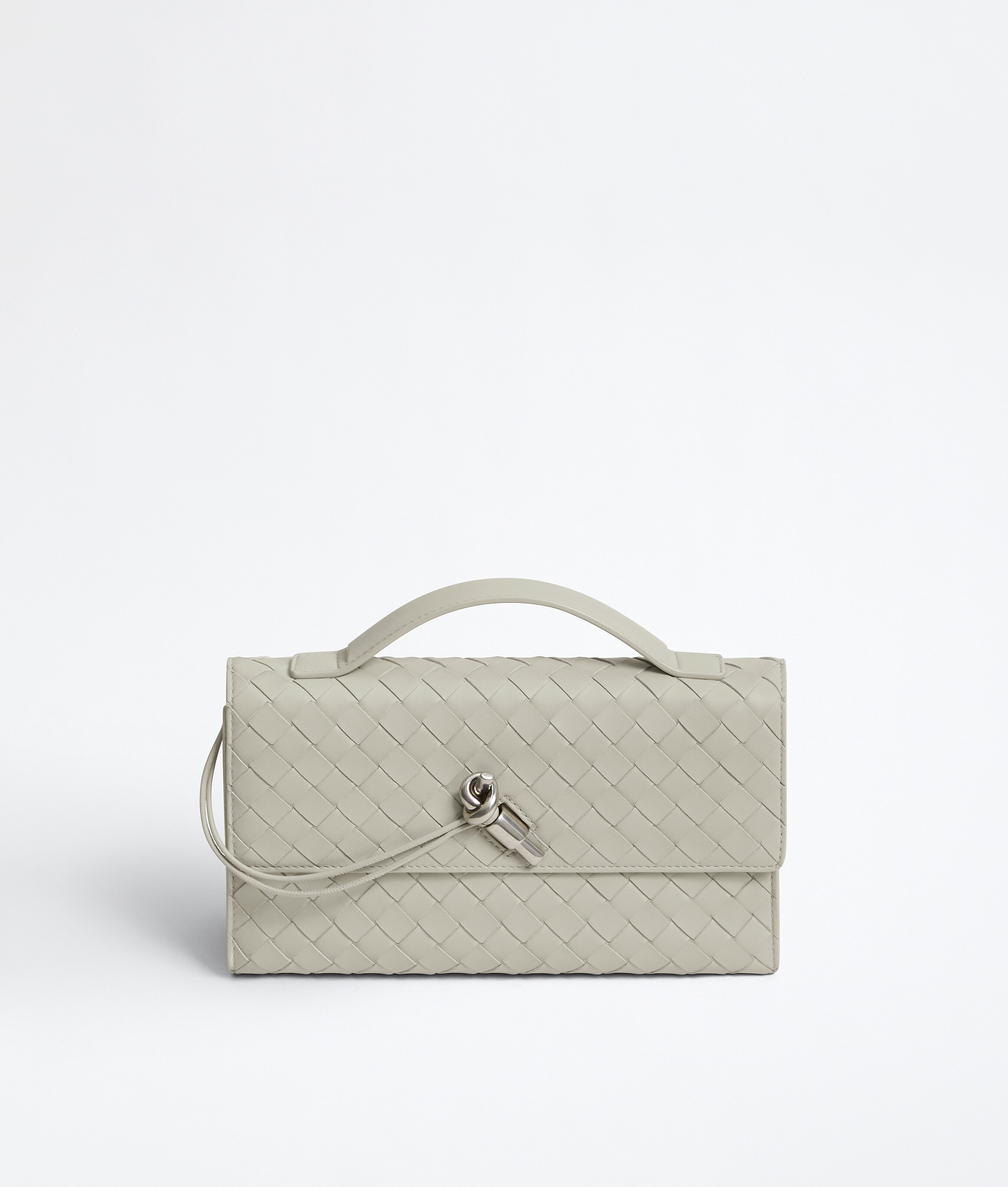 Women's Andiamo Clutch 25 in Silica gray Bottega Veneta Luxembourg EN - Image 1
