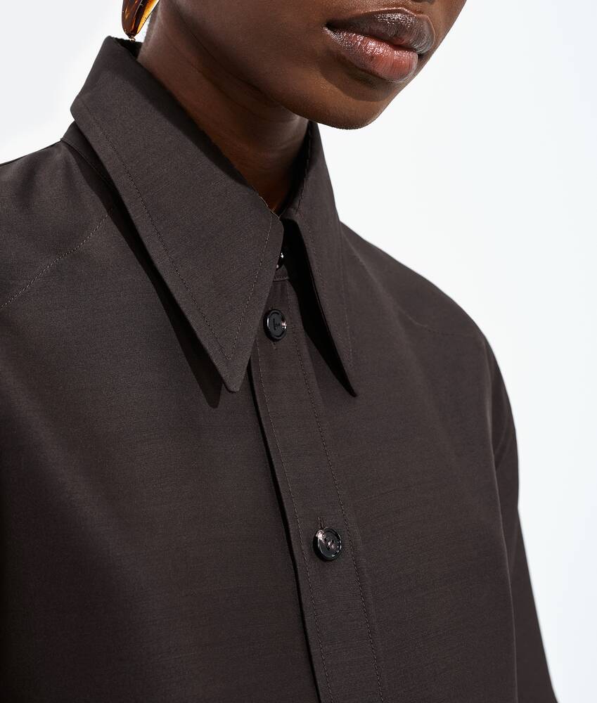 Display a large version of the product image 4 - Wool and Silk Toile Shirt