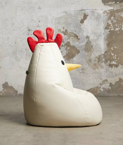 Pouf poule petit format