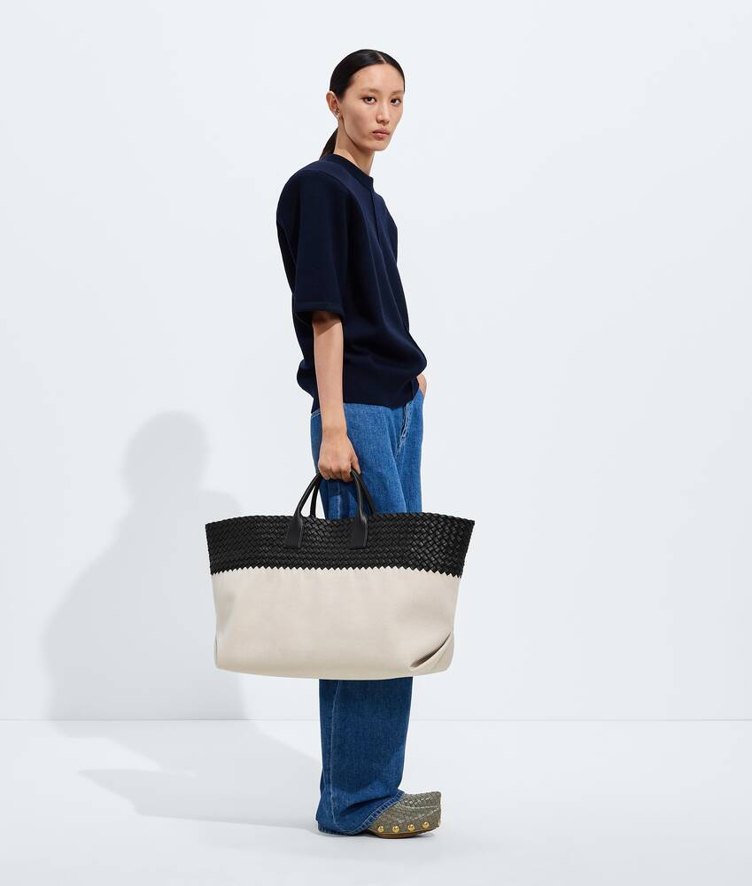 Cabat Mare grande da Uomo in Natural/black Bottega Veneta Italia IT - Image 5