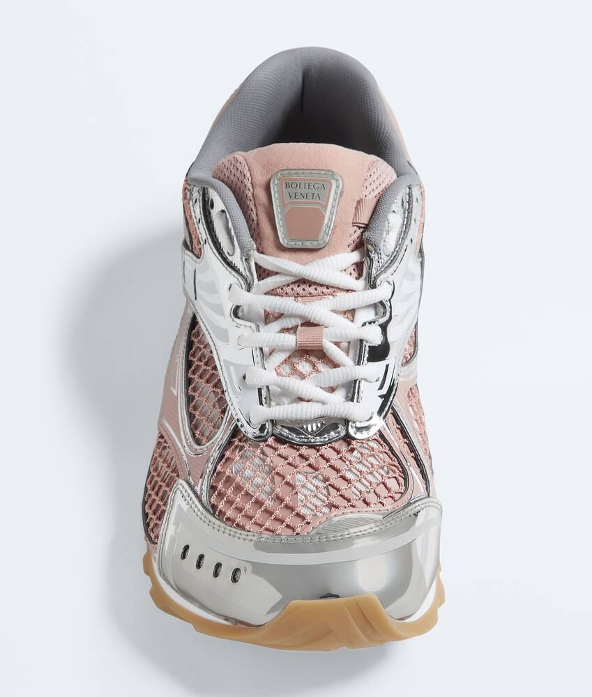 Women's Orbit Sneaker in White/terra pink Bottega Veneta United Kingdom EN - Image 4