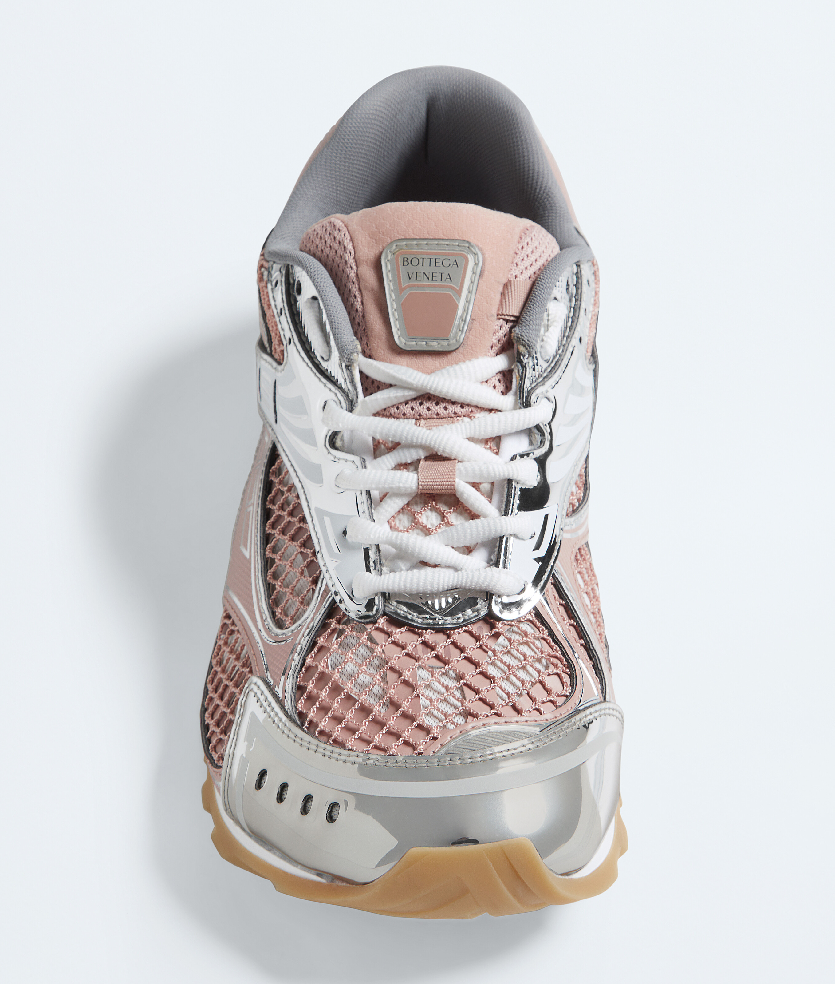 Women's Orbit Sneaker in White/terra pink Bottega Veneta Finland EN - Image 4