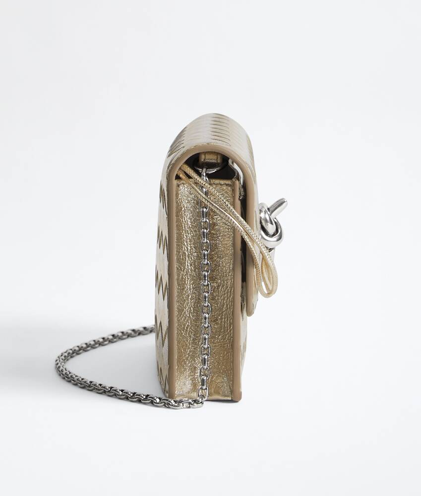 Women's Andiamo Wallet on Chain in Supermoon/silver Bottega Veneta Australia EN - Image 3