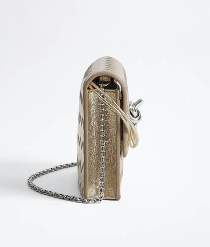 Women's Andiamo Wallet on Chain in Supermoon/silver Bottega Veneta Australia EN - Image 3