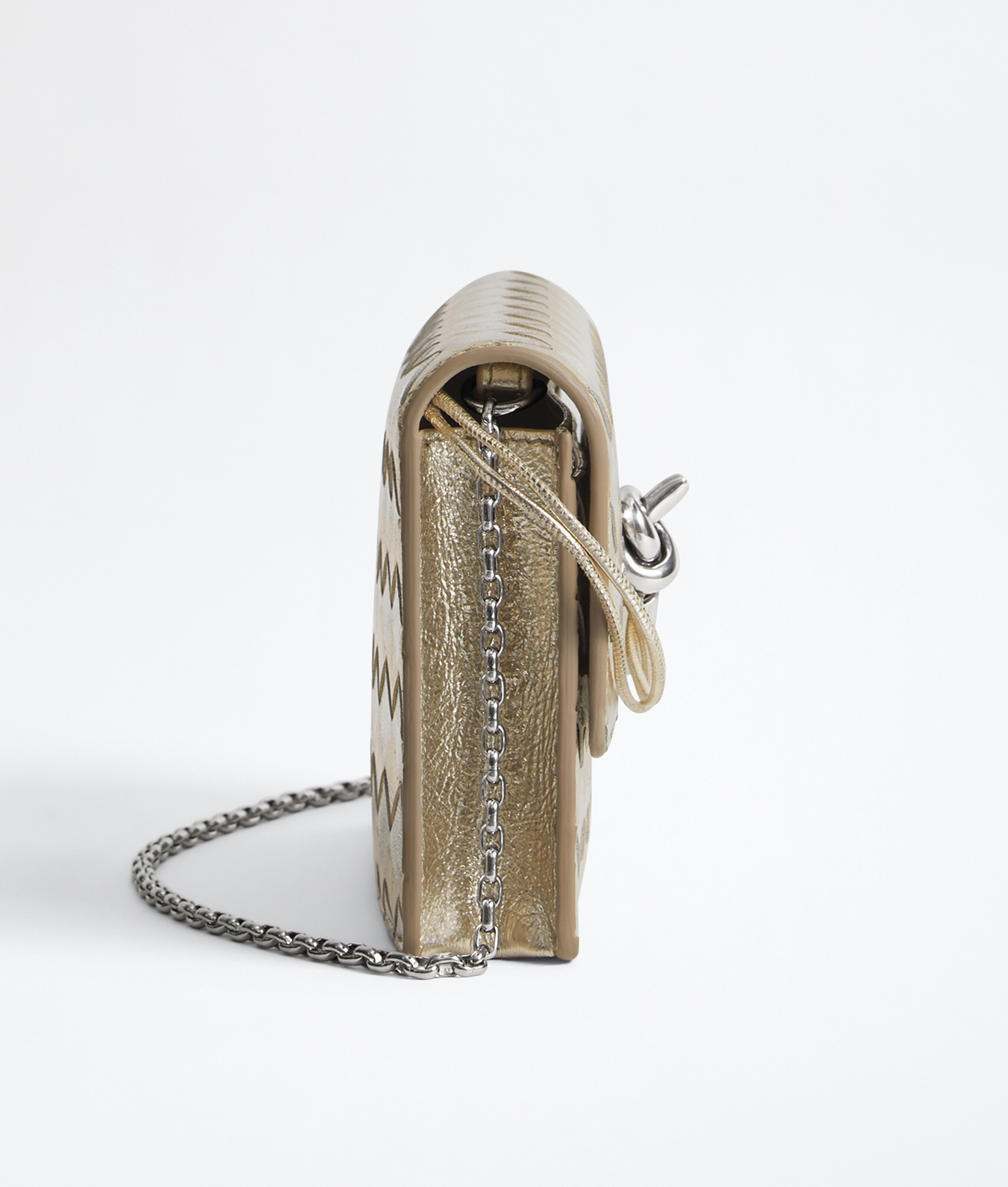 Women's Andiamo Wallet on Chain in Supermoon/silver Bottega Veneta United States EN - Image 3