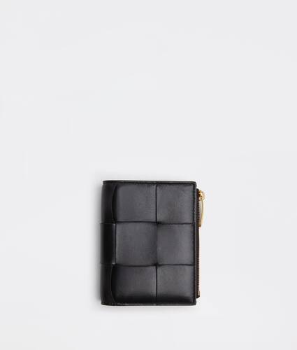 Cartera Cassette Bi-Fold peque&ntilde;a para Mujer en Black Bottega Veneta M&eacute;xico ES - Image 1