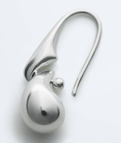 Women's Drop Pendant Earrings in Silver Bottega Veneta Bulgaria EN - Image 4