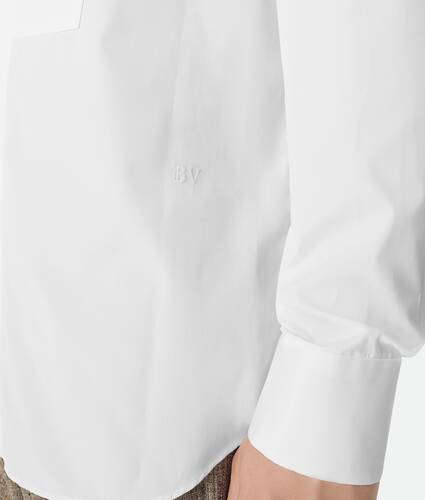Plastron-Hemd aus Popeline