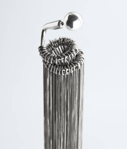 Women's Fringes Single Earring in Silver Bottega Veneta Mexico EN - Image 3