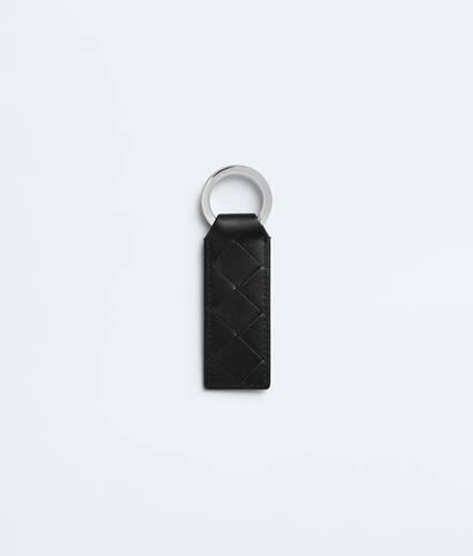 Men's Tab Key Ring in Black Bottega Veneta Denmark EN - Image 2