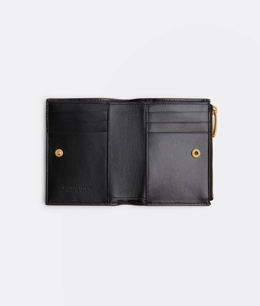 Women's Cassette Small Bi-Fold Wallet in Black Bottega Veneta Hong Kong SAR China EN - Image 2