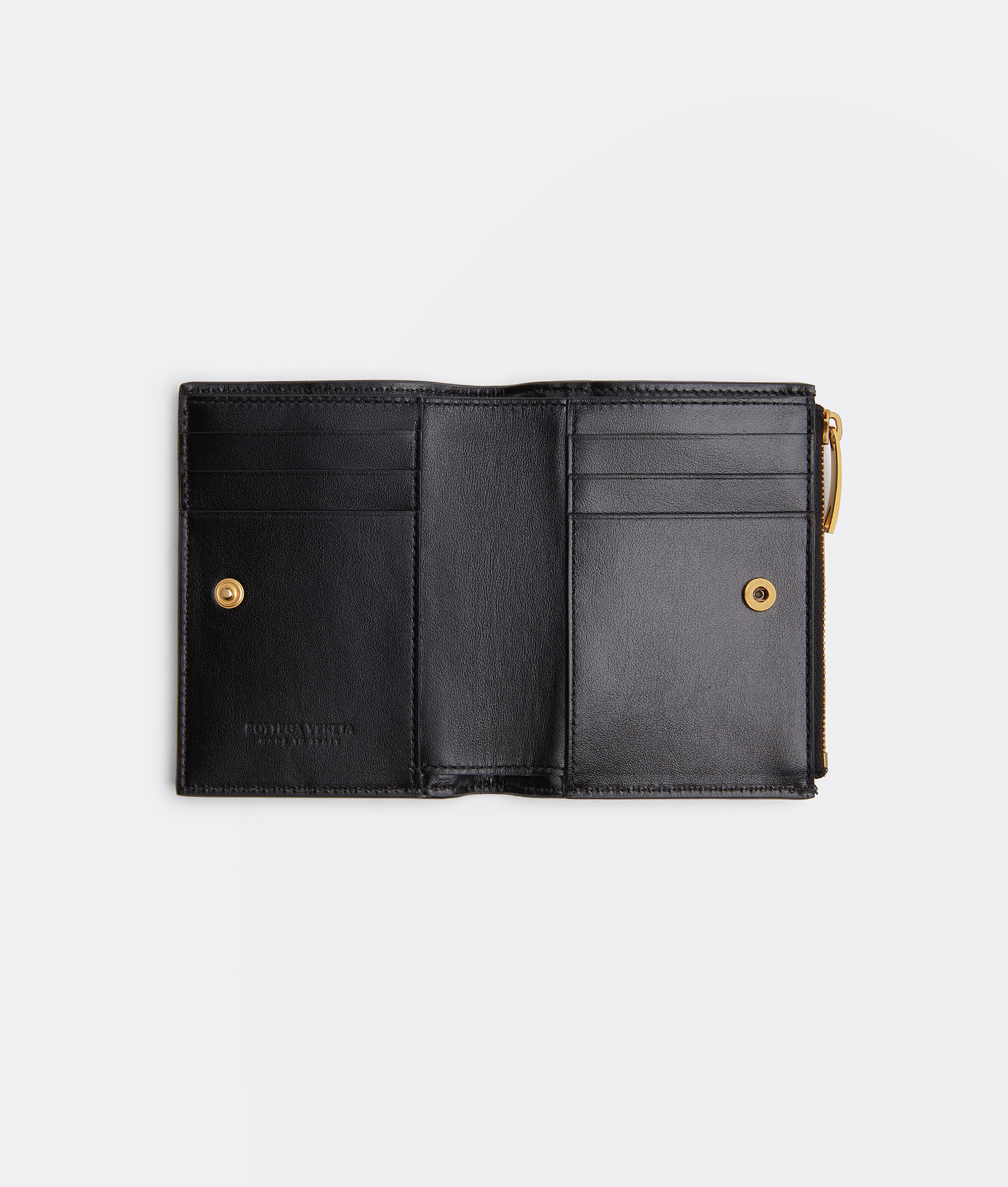 Women's Cassette Small Bi-Fold Wallet in Black Bottega Veneta Hong Kong SAR China EN - Image 2