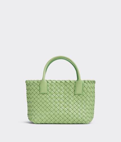 Women's Mini Cabat in Pistachio Bottega Veneta Brazil EN - Image 1