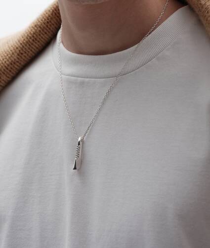 Veneta Halskette f&uuml;r Herren in Silver Bottega Veneta Deutschland DE - Image 2
