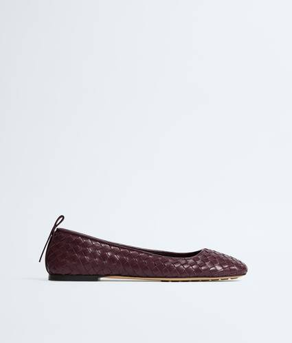 Women's Charlotte Ballerina in Deep mahogany Bottega Veneta Romania EN - Image 1