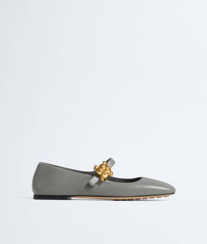 Women's Charlotte Mary-Jane Ballerina in Basalt Bottega Veneta Romania EN - Image 1