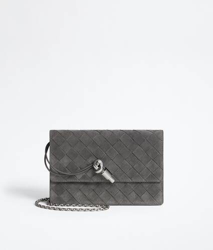 Andiamo Pouch mit Riemen f&uuml;r Damen in Obsidian grey Bottega Veneta Schweiz DE - Image 1