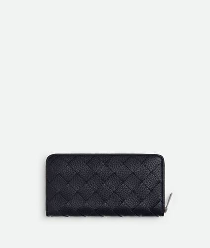 Intrecciato Zip Around Wallet
