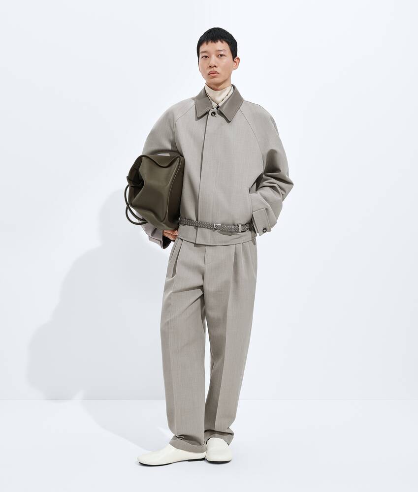 보테가베네타 울 멜란지 블루종 861962V6DE01105