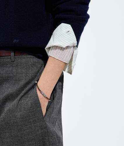 Men's Veneta Bracelet in Espresso Bottega Veneta Netherlands EN - Image 2