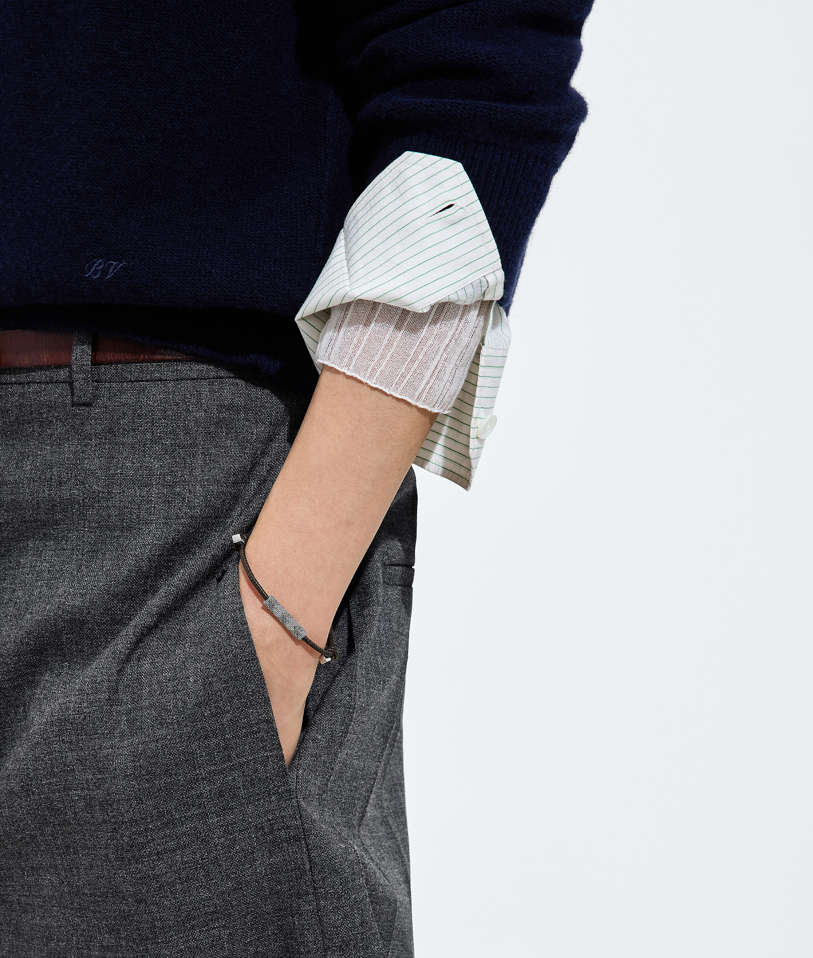 Men's Veneta Bracelet in Espresso Bottega Veneta Luxembourg EN - Image 2