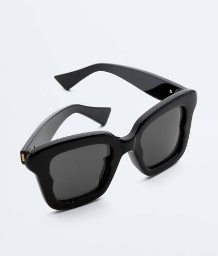 Sophia Ribbon Butterfly Sunglasses in Black/gray Bottega Veneta Romania EN - Image 3