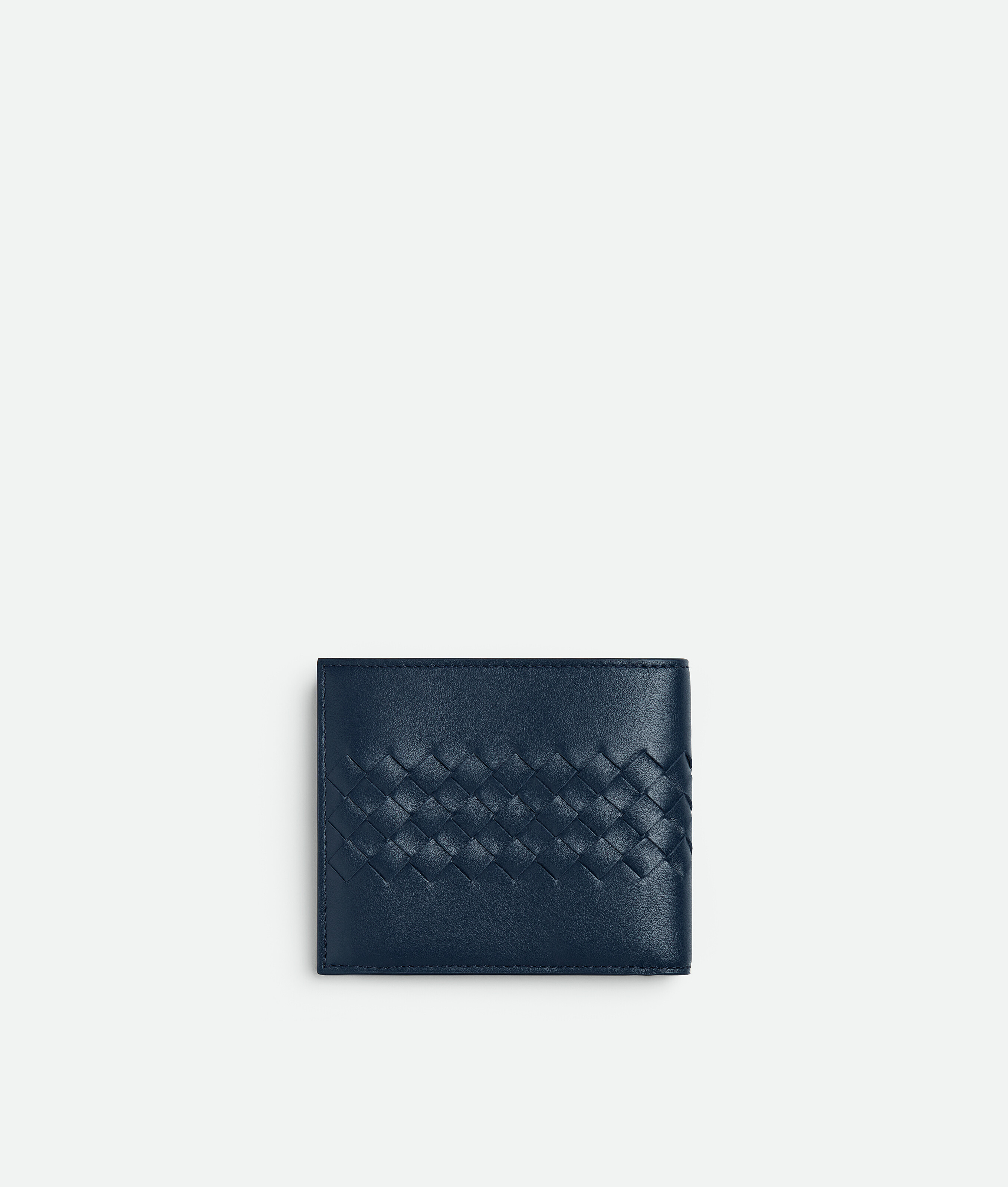 Men's Intrecciato Piccolo Bi-Fold Wallet With Coin Purse in Neptune Bottega Veneta Denmark EN - Image 3