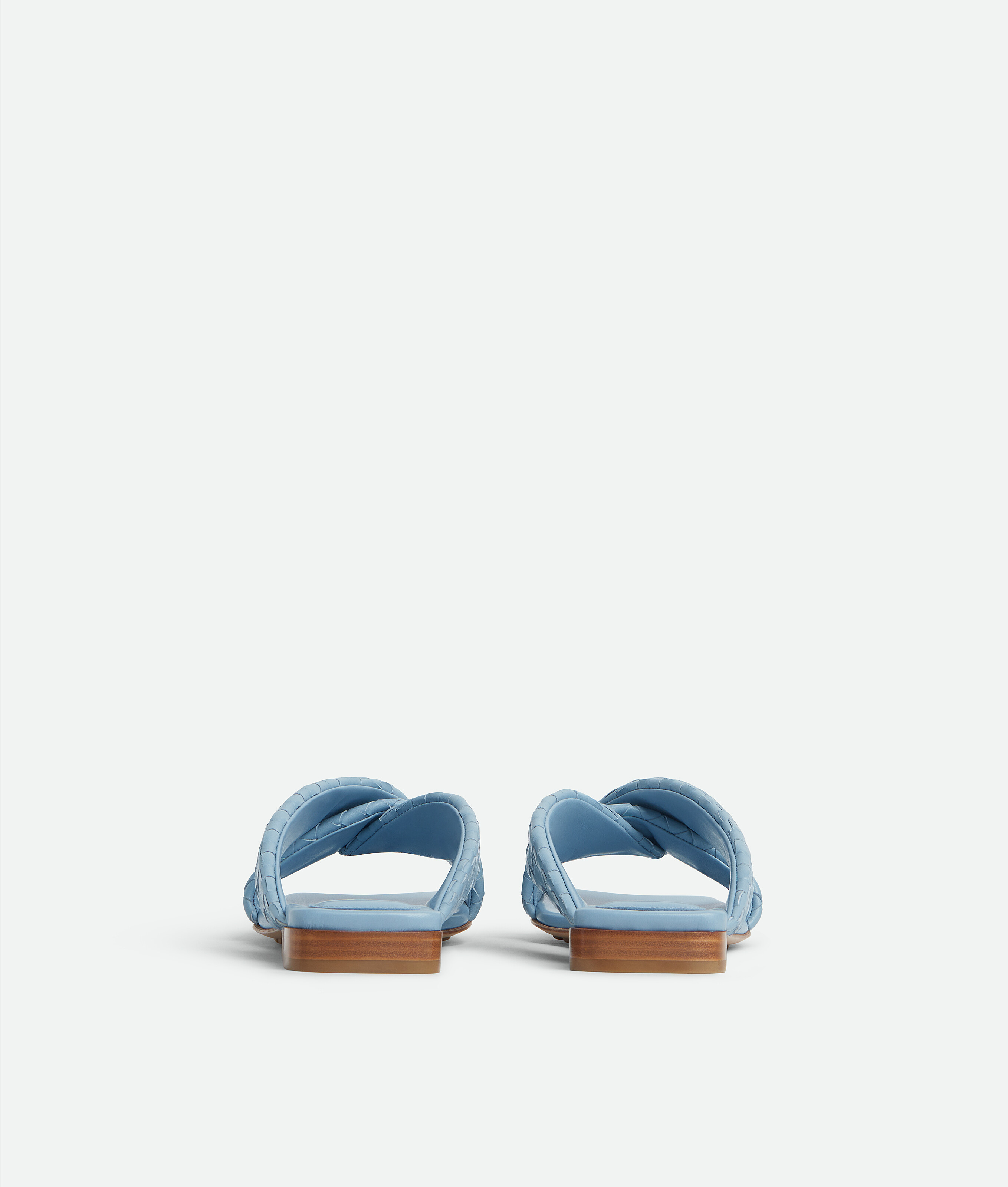 Women's Riva Flat Mule in New ice Bottega Veneta Canada EN - Image 4