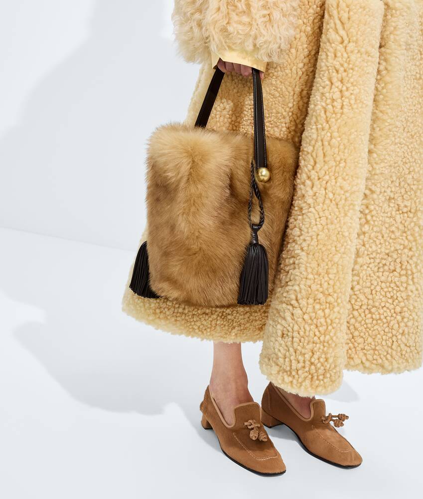 Women's Bellini in Tipped lemoncurd/espresso Bottega Veneta Hong Kong SAR China EN - Image 5