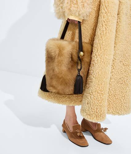 Women's Bellini in Tipped lemoncurd/espresso Bottega Veneta Hong Kong SAR China EN - Image 5