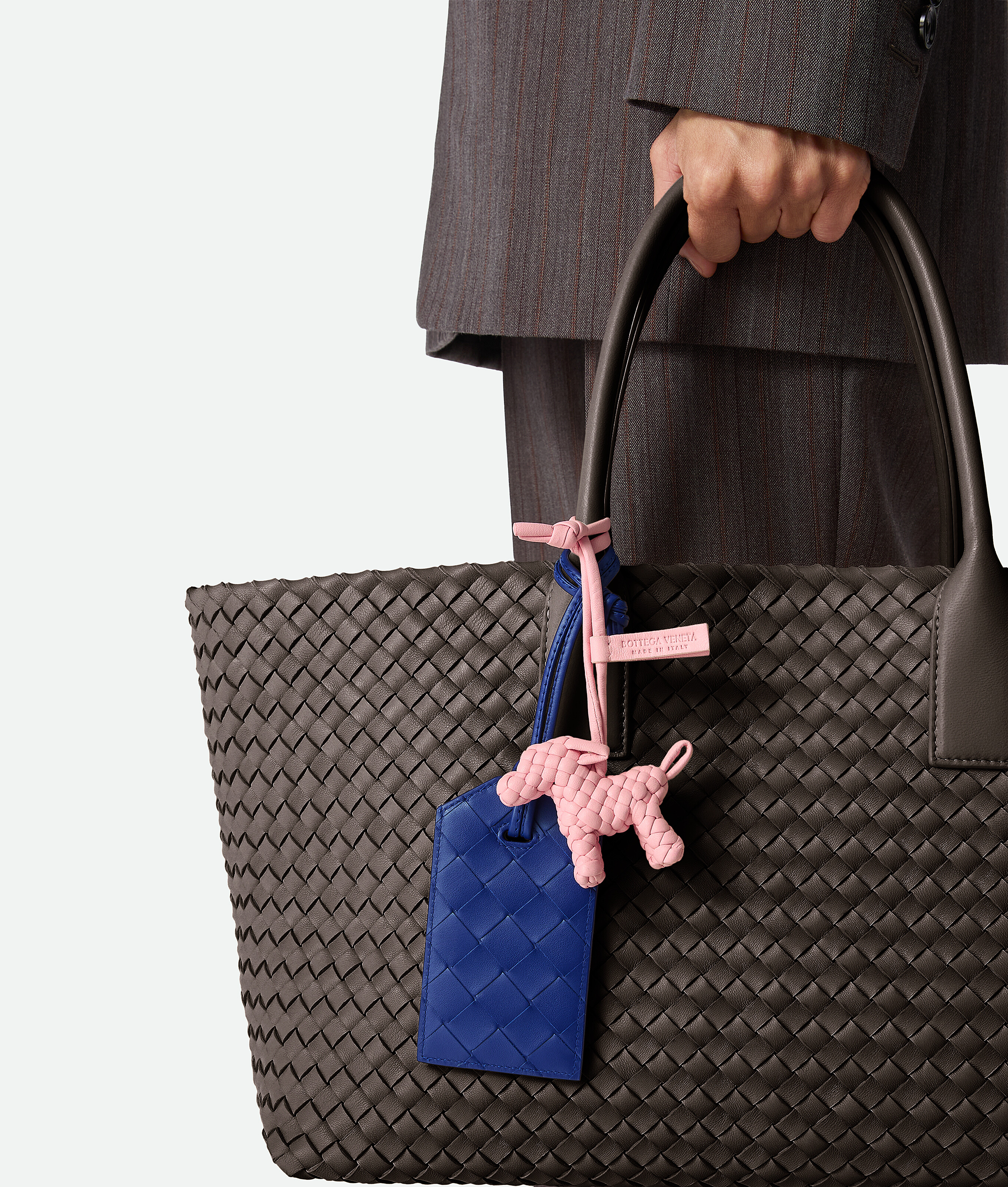 Bottega Veneta Dog Charm In White