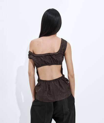 Washed Silk Taffeta Top