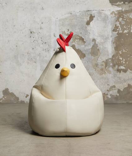 Pouf poule petit format