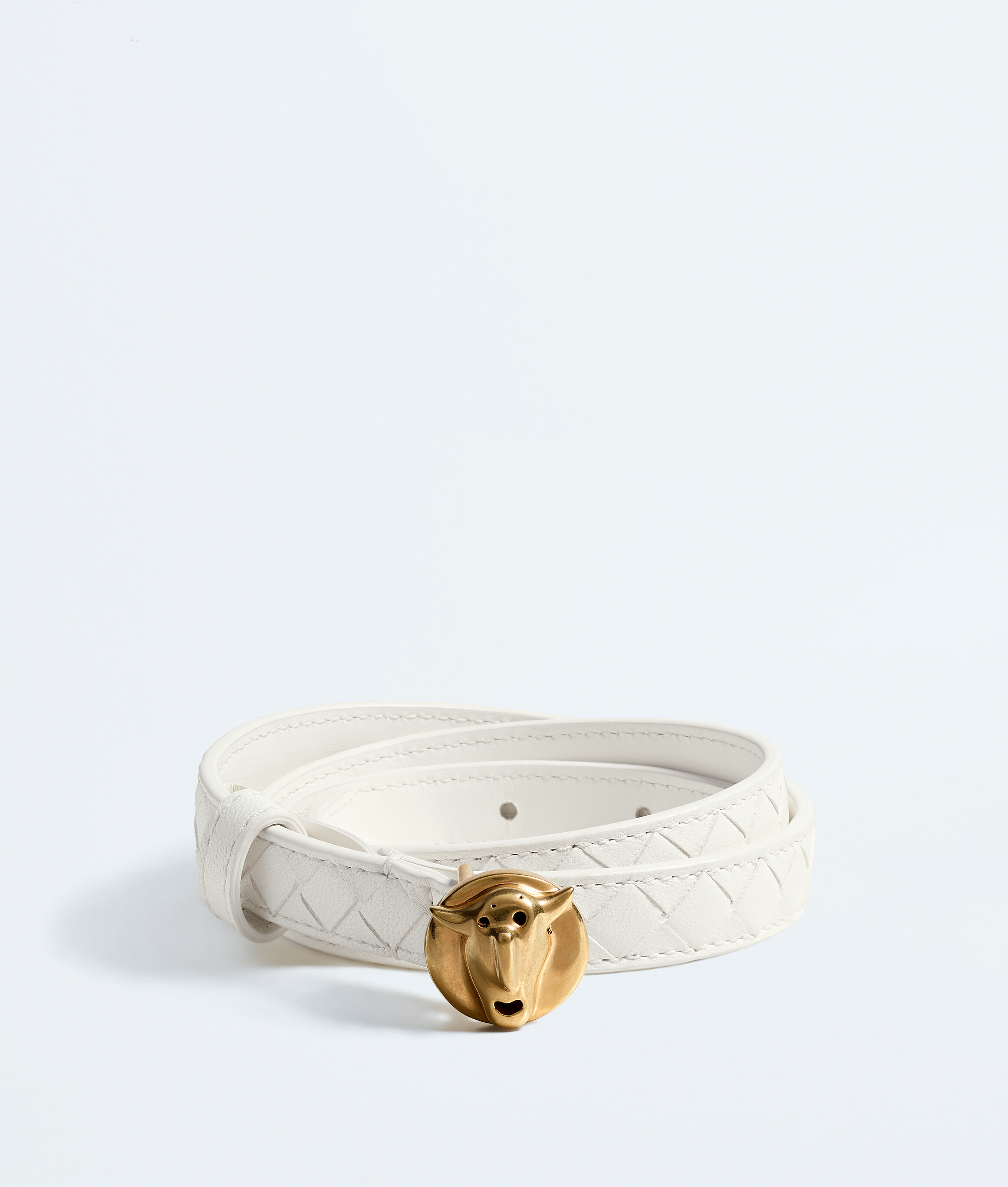 Bottega Veneta White Face Belt - Woman - 34