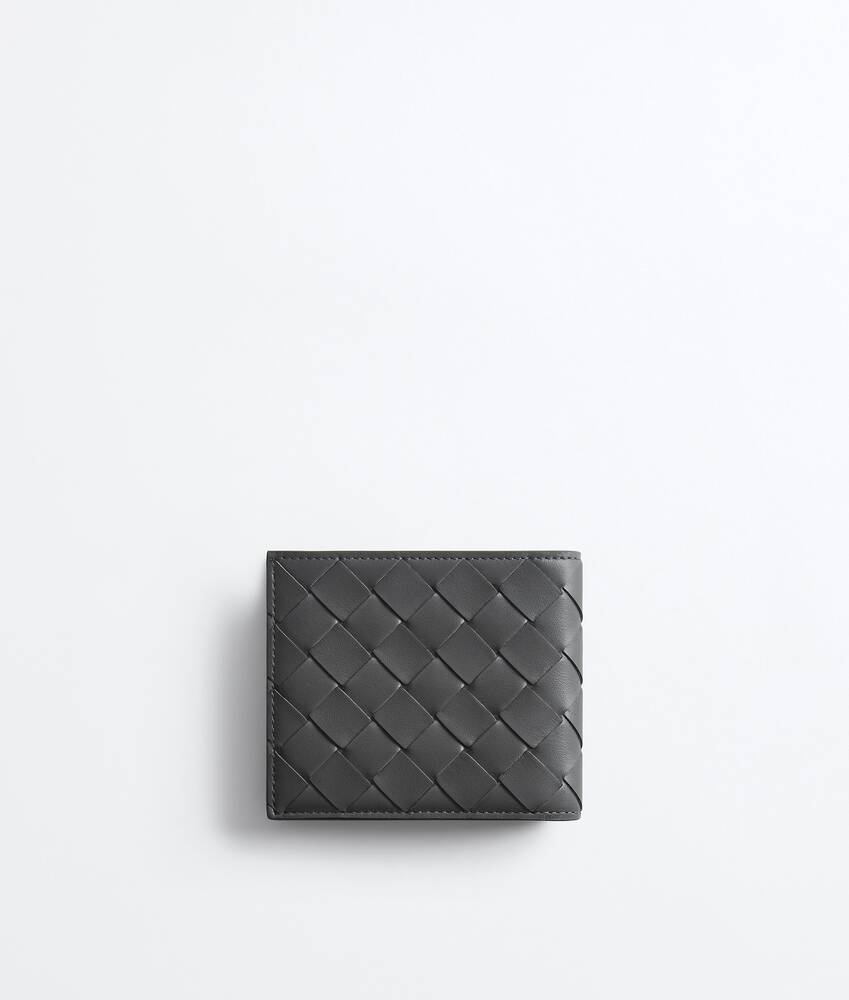 Men's Intrecciato Bi-Fold Wallet in Obsidian gray/radar Bottega Veneta Cyprus EN - Image 3