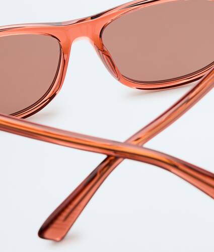 Classic Rectangular Sunglasses in Orange/brown Bottega Veneta Belgium EN - Image 4