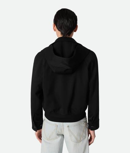 Men's Grain De Poudre Blouson in Black Bottega Veneta Bulgaria EN - Image 3