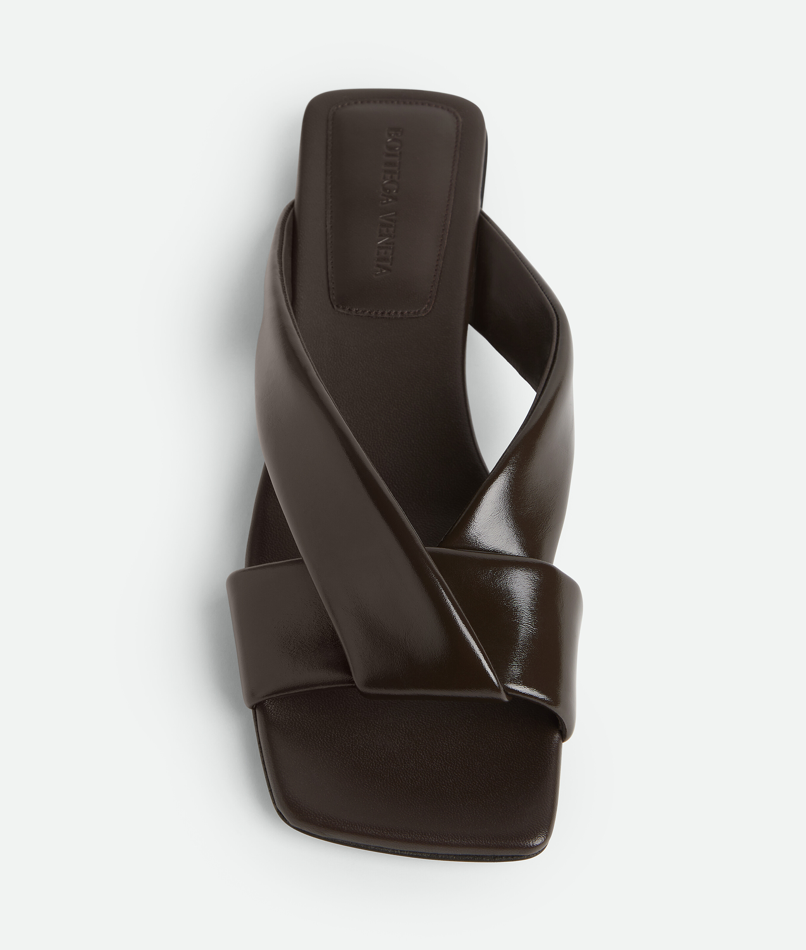Women's Riva Flat Mule in Fondant Bottega Veneta Brazil EN - Image 6
