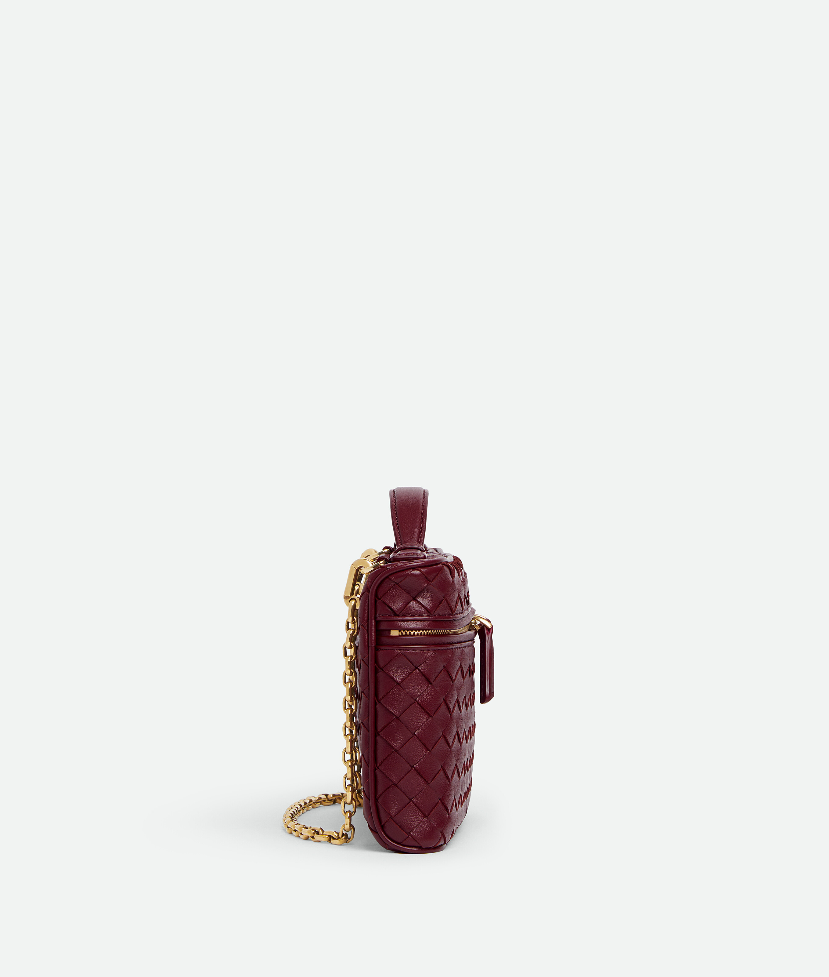 Bottega Veneta Small Soft Vanity In Burgundy