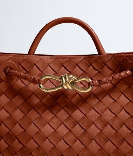 Women's Small Andiamo in Rust Bottega Veneta Singapore EN - Image 7