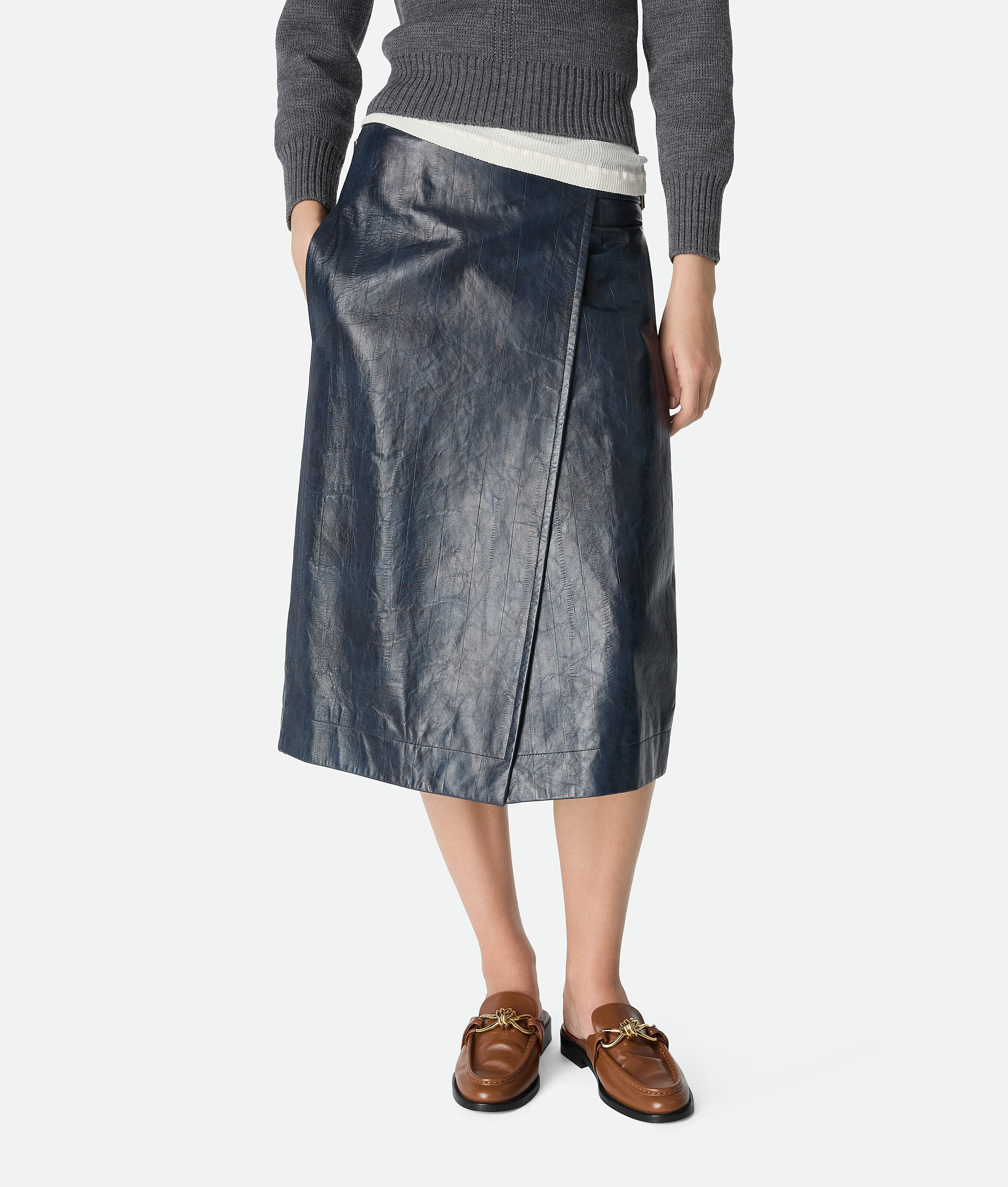 Bottega Veneta Astaire Knot Bit Mule Loafer In Multi